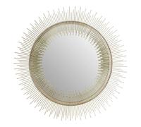 Templar Wall Mirror - Round - Gold Pewter Spoke