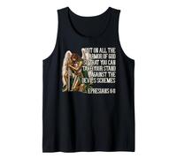 Templar Women Knight Christian Bible Verse Saying Lord Tank Top