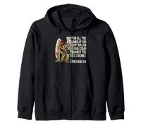 Templar Women Knight Christian Bible Verse Saying Lord Zip Hoodie