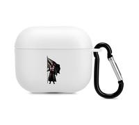 Templars Knights Flag Case Cover Compatible with AirPods 3 Protective Shell with Keychain