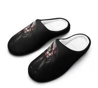 Templars Knights Flag Women's Slippers Non-Slip Rubber Warm Shoes for Winter Indoor Bedroom