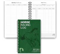 Templatables Horse Racing Log Book A5 | Betting Tracker Journal for Tracking Bets, Odds & Winnings | Punter Record Book with Odds Conversion Table | 120gsm Premium Paper | Gift for Horse Racing Fans