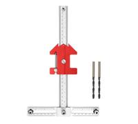 Template for Pullers - Multifunctional Detachable Adjustable | Drill Guide Template Tool With Protractor - For Pulls, Knobs, Assembly & Woodworking