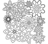 Templates 12 x 12-inch The Crafters Workshop Flower Shower