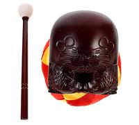 Temple Blocks Instrument 1 Set Fotang Wooden Fish Home Décor Vintage Home Decor Japanese Tools Temple Blocks Sound Buddhist Meditation Bell Chanting Supply Buddha Cushion Set