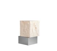 Temple Coffee Table High Chrome/Limestone