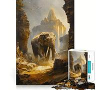 Temple Guardian 1000 Pieces Puzzles for Teenagers Boost Recall Relaxing Fun Accurate Edge Thoughtful Gift (38x26cm)