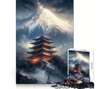 Temple near The Mountain 1000 Piece Jigsaw Puzzles for Adults Jigsaw Thought Toy Indoor Fun Accurate Edge Art Collectible (50x75cm)