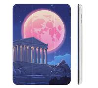 Temple of Aegina Ancient Greece Cute Tablet Case with Pencil Holder Unisex Slim Hard Protective Cover Compatible with iPad Mini 4/5/6