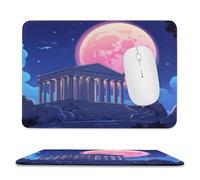Temple of Aegina Ancient Greece Trendy Gaming Mouse Pad Rubber Base Non-Slip Large Desk Mat Home Office 7.9"x9.4"