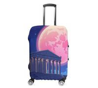 Temple of Aegina Ancient Greece Trendy Suitcase Covers Unisex Luggage Cover Protector Fit 19 to 32 Inch Travel Lover M