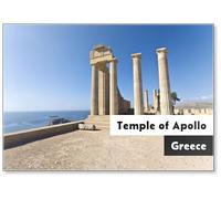 Temple of Apollo at Lindos, Rhodes Island, Greece, Fridge Magnet