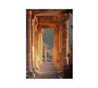 Temple of Artemis Art Print, Ephesus Wonder And Morning Light Canvas Poster Bedroom Decor Landscape Office Room Decor Gift 20x30inch(50x75cm)