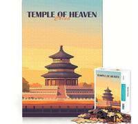 Temple of Heaven, China 1000 Teenager Pieces Jigsaw Puzzle Mind Exercise Toy Bonding Time Precision Cut Art Collection Piece (50x75cm)