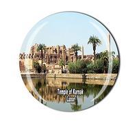 Temple of Karnak Luxor Egypt Fridge Magnet Crystal Tourist Souvenir Gift Collection Refrigerator Magnetic Sticker
