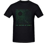 Temple of Love Sisters of Mercy Mens T Shirts for Herren Crew Neck Black