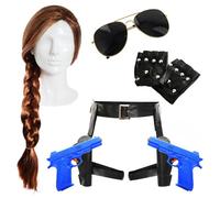 Temple Raider Set I Love Fancy Dress Multi One Size