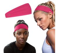 Temple Tape Sweat Band Workout Headbands for Women and Men - Sweatbands for Men - Moisture Wicking Sports Sweat Bands Headbands for Women, Running,Cycling,Yoga,Football Headband - Very Berry
