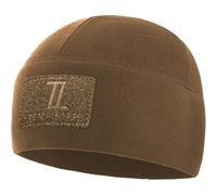 Temple Tape Tactical Beanie Hat - Front & Back Patch Panel - Multi Season Military Hats for Men - Mens Patch Army Beanies, Coyote Brown, One Size