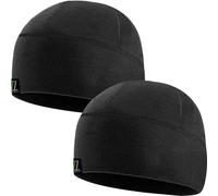 Temple Tape Tactical Fleece Watch Cap Beanie 2 Pack Black/Black