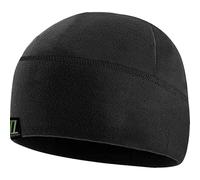 Temple Tape Tactical Fleece Watch Cap Beanie - Skull Cap Fleece Hat - Black - XL (for Larger Heads)