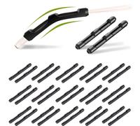 Temple Tips, 16 Pairs Silicone Eyeglass Retainers, Sleeve Retainers, Anti-Skid, Security, Protective Glasses Retainers for Eyeglasses, Sunglasses, Reading Glasses, Black Temple Tip, As in picture