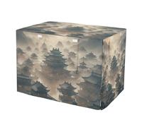 Temples Dog Crate Cover Wind-Resistant, S-XL UV-Resistant Crate Cover for Dog, Medium