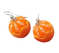 TEMPNAP 1 Pair Simulation Orange Dangle Earrings for Women Unique Fruit Design Lightweight Jewelry for Parties Birthdays and Special Occasions Comfortable and Durable Ear Dangles