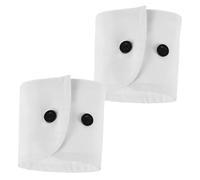 TEMPNAP 1 Pair White Fabric Decorative Wrist Sleeves for Women with Rounded Corner Design, Comfortable to Wear and Gentle on The Skin, Elegant Small Fragrance Style Suitable for Daily Use
