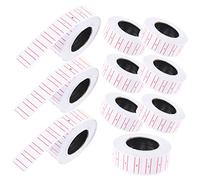 TEMPNAP 1 Roll Self Adhesive Price Marker Labels White Cost Tag Stickers for Retail Supermarket and Exhibition Use Paper with Visibility for Easy Pricing