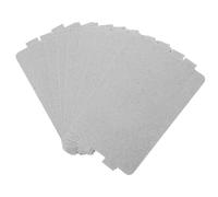 TEMPNAP 10 Pcs Heat-resistant Mica Paper Waveguide Cover Sheets for Microwave Oven, Insulation Plate Accessory, Can be Cut into Smaller Sizes, Silver Colour, Replacement Part
