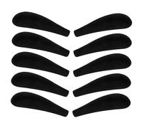 TEMPNAP 10 Pcs Velvet Shoulder Pads for Clothes Hangers Non-slip Flocked Shoulder Protectors Compact Size for Closet Use