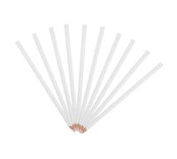TEMPNAP 10 Pcs White Marker Pencils Wax Drawing Crayons for Glass Ceramics Fabrics Versatile Grease Pencils for Artists and Craftsmen with Core