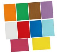 TEMPNAP 10 Sheets Self Adhesive Cable Labels Bright Color Markers for Easy Identification Cord Tags Red Yellow Blue Green White Orange Light Blue Brown Purple for Organizing Wires and