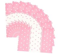TEMPNAP 100 Sheets Pink Dot Pattern Chocolate Wrappers Made of Paper for Festive Treats Packaging, Easy to Use and Versatile Food Wrapping Options