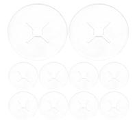 TEMPNAP 100pcs Peg Hook Stoppers Peg Board Retainers Pe Material Prevent Pegboard Hook from Coming from Sliding for Garage Accessories