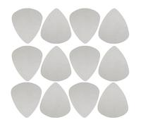 TEMPNAP 100pcs Stainless Steel Finger Bass Guitar Picks Silver Metal Plectrums for Acoustic and Electric Guitar Medium Thumb Picks for Rock and Jazz Players
