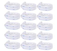 TEMPNAP 100pcs Wristbands for Hospital Use, PVC Patient Id Bracelets with Adjustable Fit and Convenient Data Access, Suitable for Adults and Elderly in Healthcare Settings