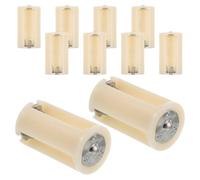 TEMPNAP 10pcs 3 Aa Battery Holder Parallel Adapter for Circuits with Plastic and Alloy Material, Stable Power Supply and Wide Compatibility for DIY Electronics and Outdoor Trips