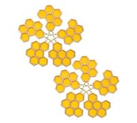 TEMPNAP 10PCS Alloy Beehive Pendant DIY Jewelry Making Accessories for Women Orange Cartoon Honeycomb Charms for Earrings Necklaces Bracelets Creative Manual Craft Supplies