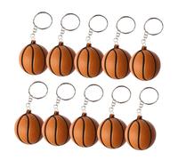 TEMPNAP 10pcs Basketball Keychain Basketball Party Favor Bulk Basketball Charm Sports Themed Party Decorations Cute Sports Ball Pendant Charm Keychain Backpack Coffee Zinc Alloy