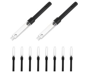 TEMPNAP 10pcs Fountain Pen Ink Converter Plastic Refillable Large Ink Capacity Extends Pen Life Universal Writing Accessories