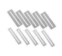 TEMPNAP 10pcs Guitar Fretboard Protector Guards Metal Fingerboard Polishing Guards for Precise Polishing during Fret Removal and Maintenance Essential Luthier Tool