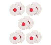 TEMPNAP 10pcs High Precision Pu Shooting Target Disc for Training Sessions and Outdoor Use, Versatile White Target Practice Accessory Designed for Shooting Enthusiasts and Skill
