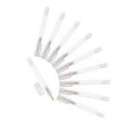 TEMPNAP 10pcs Refillable Blank Marker Pens with 3mm round Head, Lightweight Plastic and Fiber Construction, Suitable for Collaborative Art and Graffiti by Students and Designers