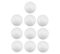 TEMPNAP 10pcs White Polystyrene Balls for Crafting and Decoration Lightweight Foam Spheres for Christmas Ornaments DIY Painting and Molecular Models Soft Surface for Versatile Use