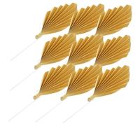 TEMPNAP 12pcs Bohemian Leaves Cake Decorations Unique Fan Design for Wedding Birthday Dessert Table Decor Easy to Use Inserts for Stunning Cake Presentation