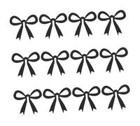 TEMPNAP 12pcs Elegant Acrylic Bowknot Drink Markers Wine Glass Tags for Weddings Parties and Birthdays Unique Bridal Shower Decor and Bachelorette Party Decoration