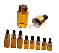 TEMPNAP 12pcs Glass Dropper Bottle Leakproof Small Empty Bottles for Essential Oils Travel Reusable Fragrance Oil