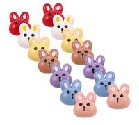 TEMPNAP 14pcs Bunny Plastic Buttons Cute Adorable Novelty Buttons for Sweaters Coats Versatile Use DIY Sewing Craft Supplies